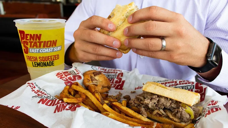 cheesesteak Penn Station East Coast Subs