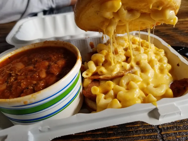 Mac and Cheese Angry Barnyard BBQ