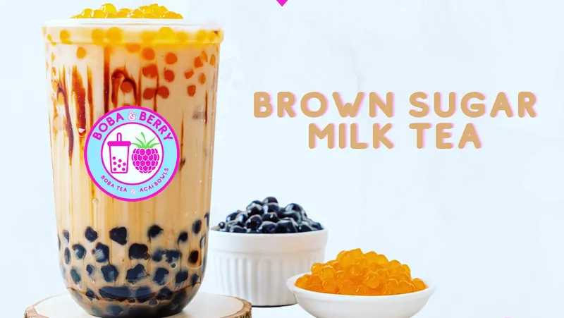 bubble tea Boba and Berry