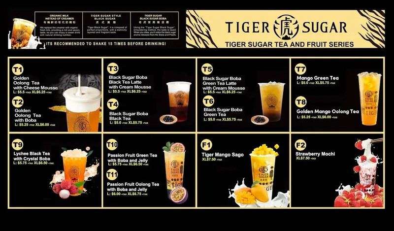 bubble tea Tiger Sugar