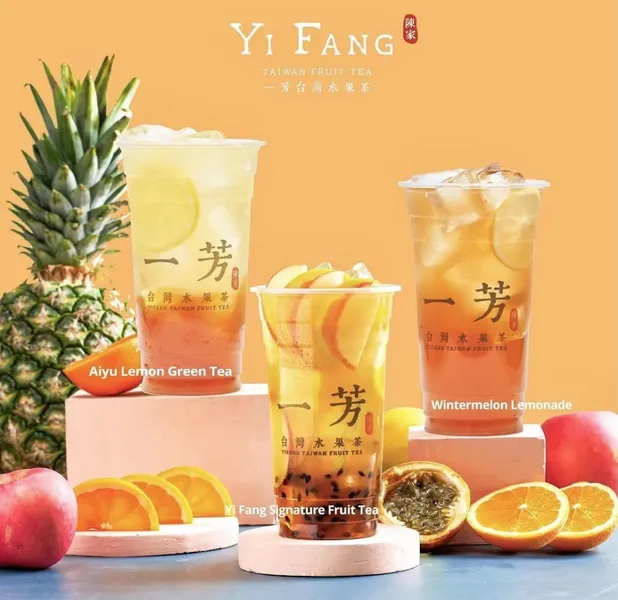 matcha Yifang Taiwan Fruit Tea Plano