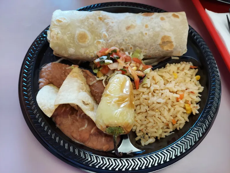 burritos Plazas Mexican Food