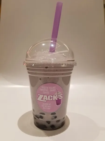 bubble tea Zack's Famous Frozen Yogurt