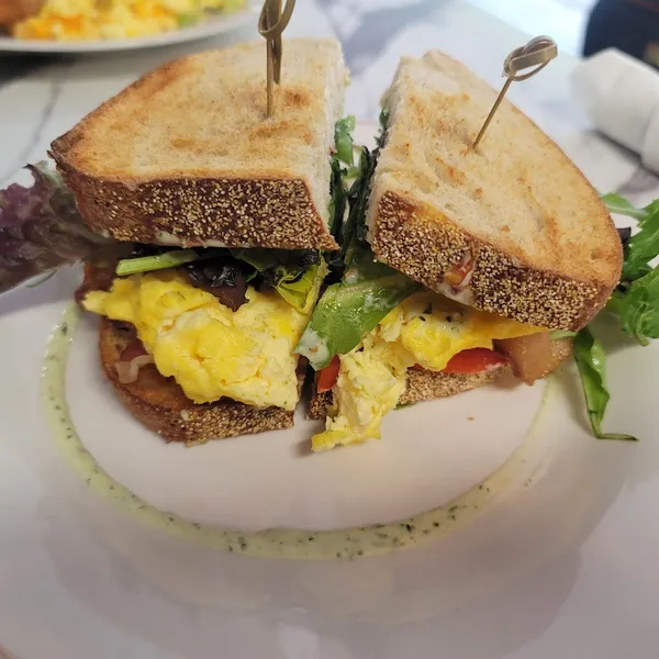 egg sandwich Fiore Caffe Miami