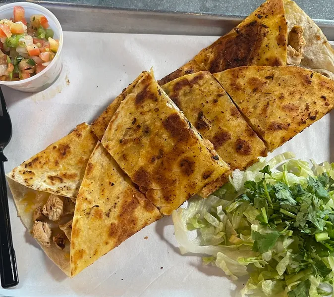 chicken quesadilla Cartel Taco Bar