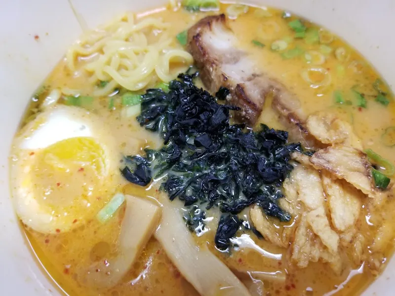 chicken rice soup Toss-Fried Chicken and Ramen(Alvernon)