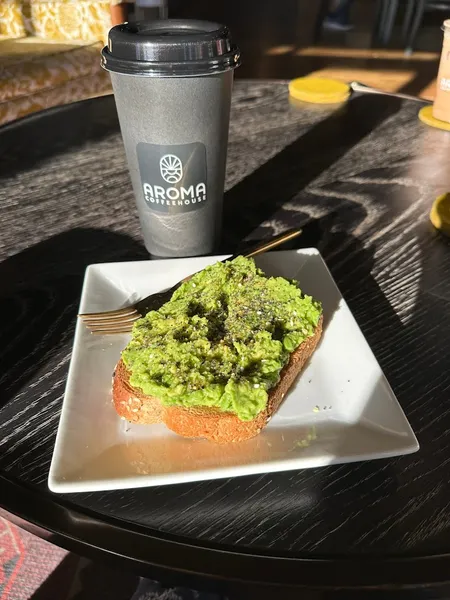 avocado toast Aroma Coffeehouse