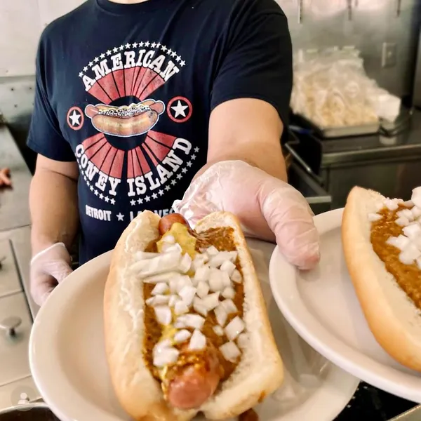 hot dog American Coney Island