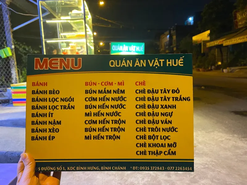 QUÁN ĂN VẶT HUẾ