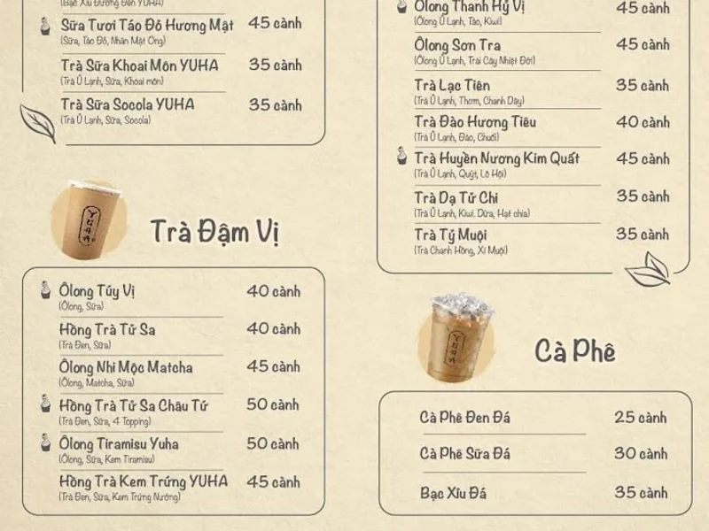 YUHA - TRÀ SỮA ĐẬM VỊ