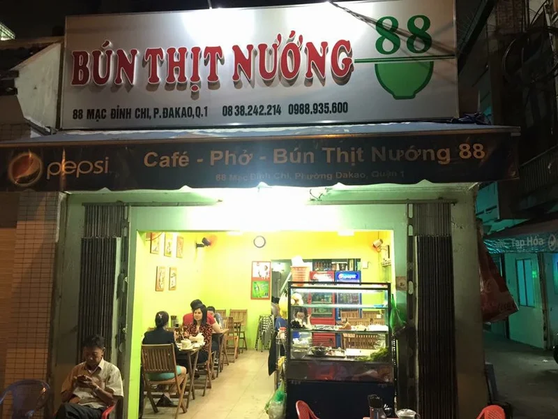 Quán Bún Thịt Nướng 88 Mạc Đĩnh Chi