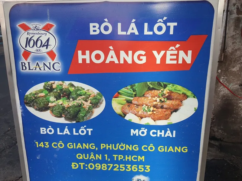 Bò lá lốt Hoàng Yến