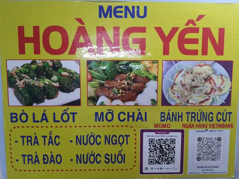 Bò lá lốt Hoàng Yến