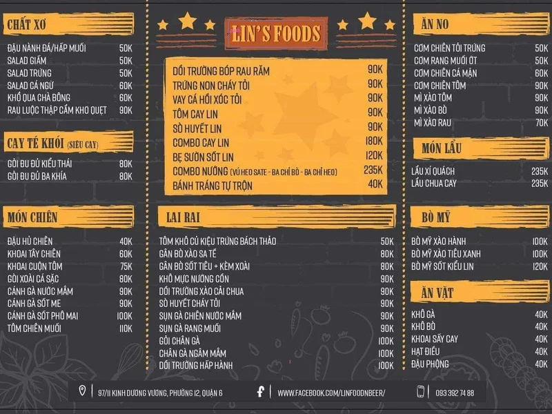 Lin food & beer 97/11 Kinh Dương Vương