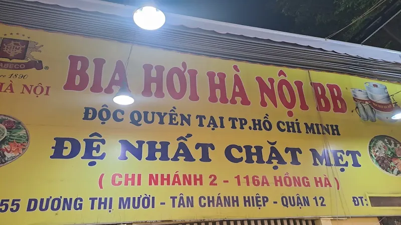 Bia hơi hà nội BB | Quán nhậu ngon quận 12