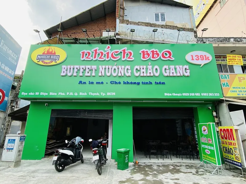 Nhích BBQ - Buffet Nướng Chảo Gang