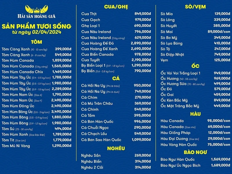 Hải Sản Hoàng Gia CN Quận 7