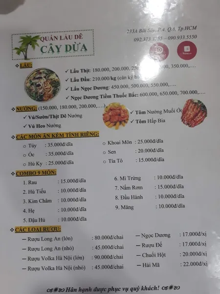 Quán Lẩu Dê Cây Dừa