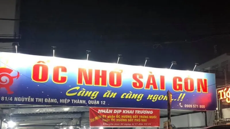 ỐC NHỚ SÀI GÒN QUẬN 12