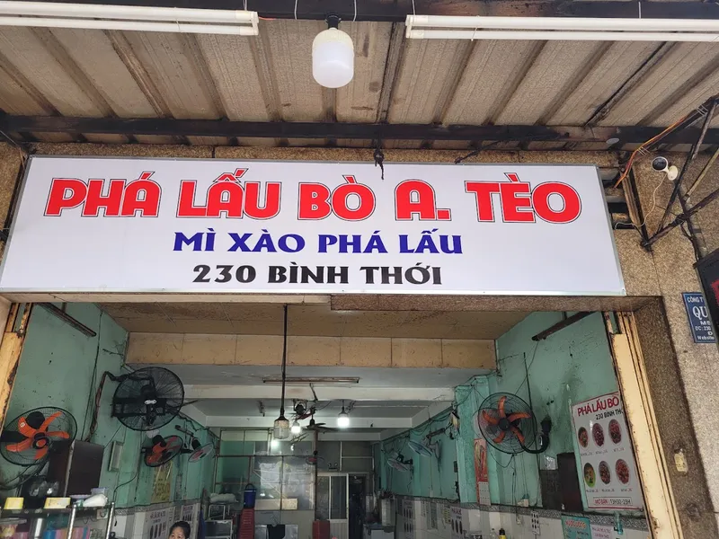 PHÁ LẤU BÒ A Tèo 230 Bình Thới