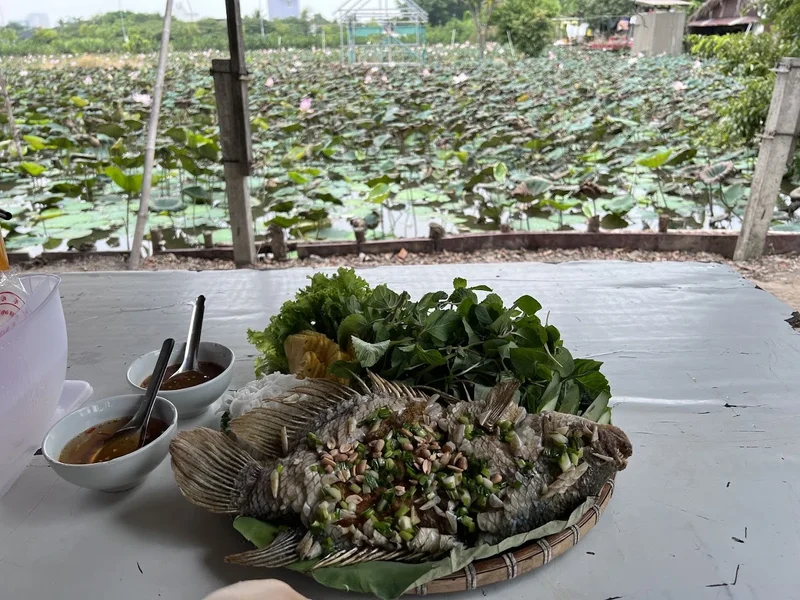 Quán Ao Sen chòi lá