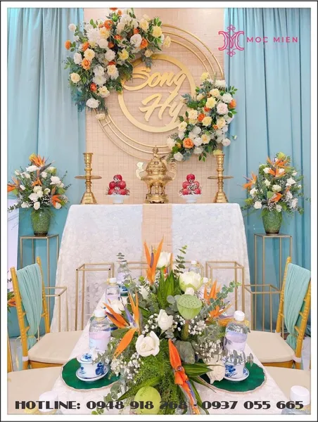 MỘC MIÊN WEDDING CỔNG HOA - GIA TIÊN - RẠP CƯỚI - BÀN GHẾ TPHCM