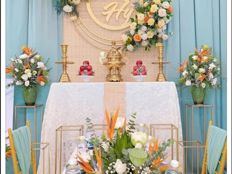 MỘC MIÊN WEDDING CỔNG HOA - GIA TIÊN - RẠP CƯỚI - BÀN GHẾ TPHCM