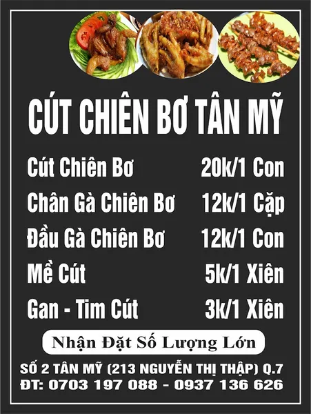 Cút chiên bơ Tân Mỹ