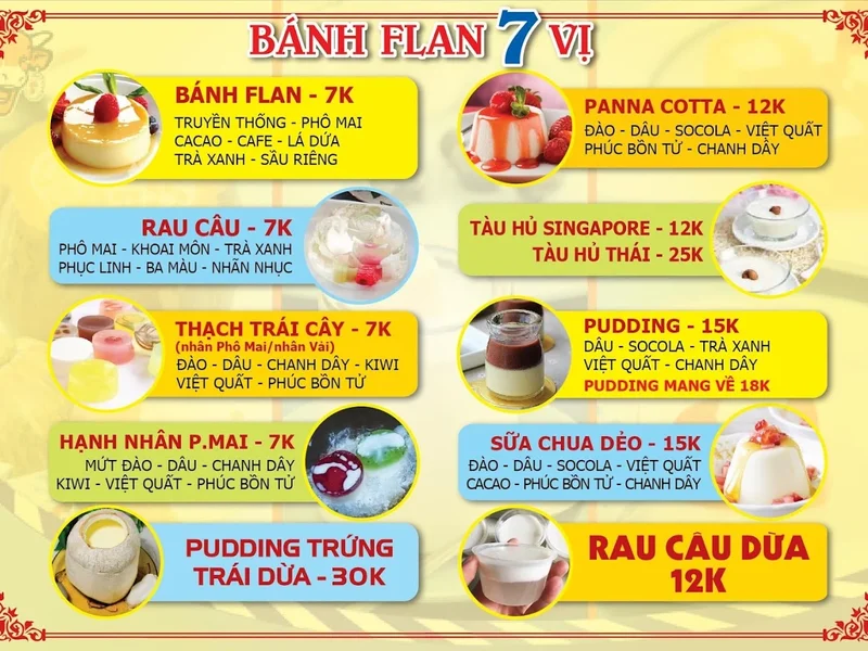 Bánh Flan 7 Vị