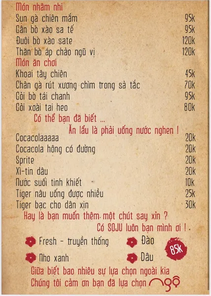 NGỘ Tiệm Lẩu Bò Nho Nhỏ