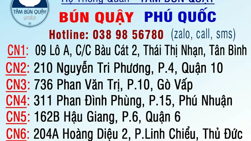 Bún Quậy Phú Quốc - Tâm Quán - Hậu Giang