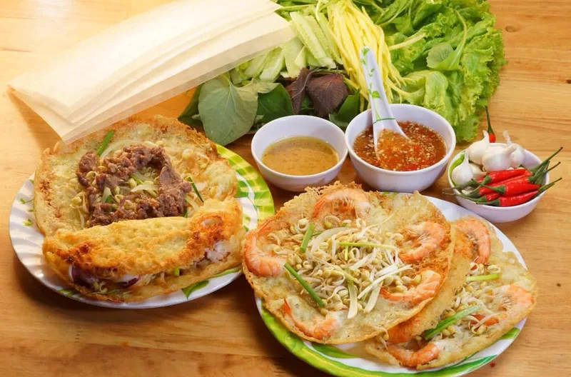 Bánh xèo tôm nhảy Thanh Diệu