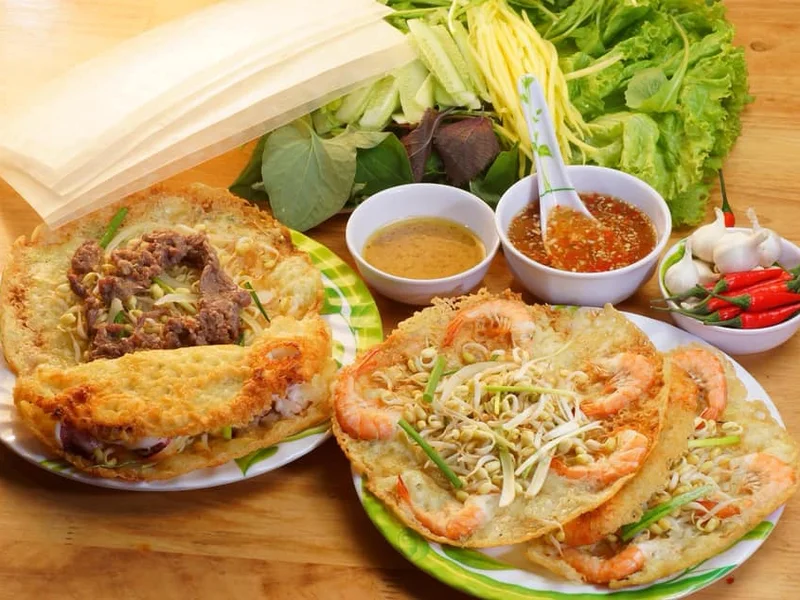 Bánh xèo tôm nhảy Thanh Diệu