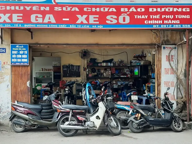 cửa hàng sửa xe máy quang hải