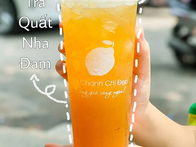 Trà chanh giã tay Chị Đẹp