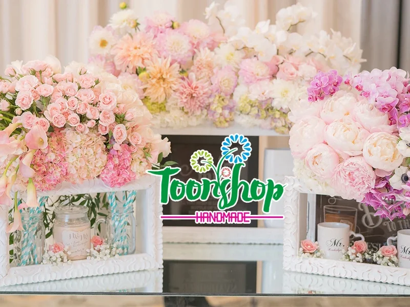 Cửa hàng hoa ToonShop chuyên hoa lua, hoa sáp, hoa giấy, nguyên liệu làm hoa