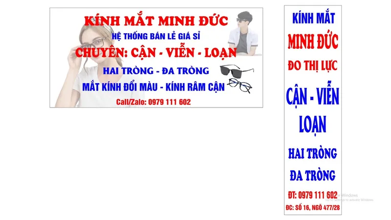 CỬA HÀNG KÍNH MẮT MINH ĐỨC