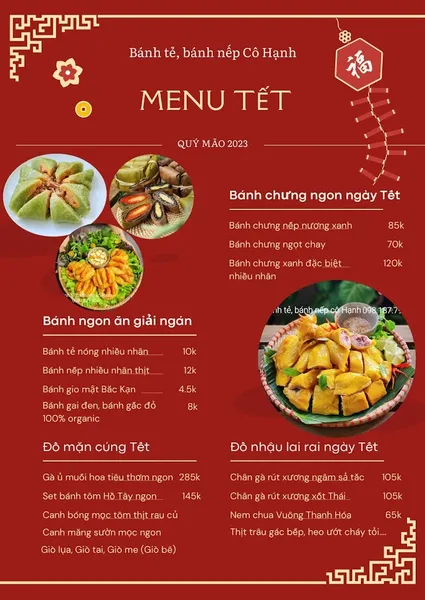 Bánh tẻ, Bánh nếp Cô Hạnh