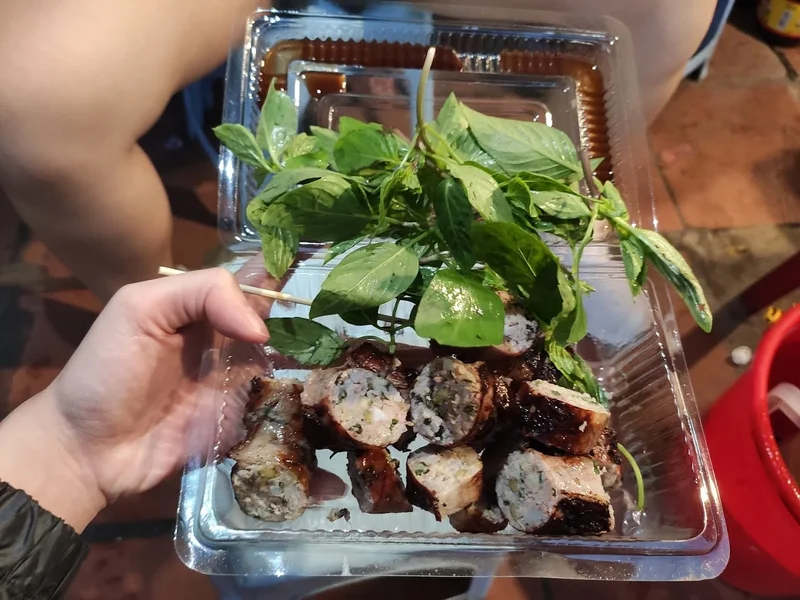 Dồi sụn nướng chợ thành công