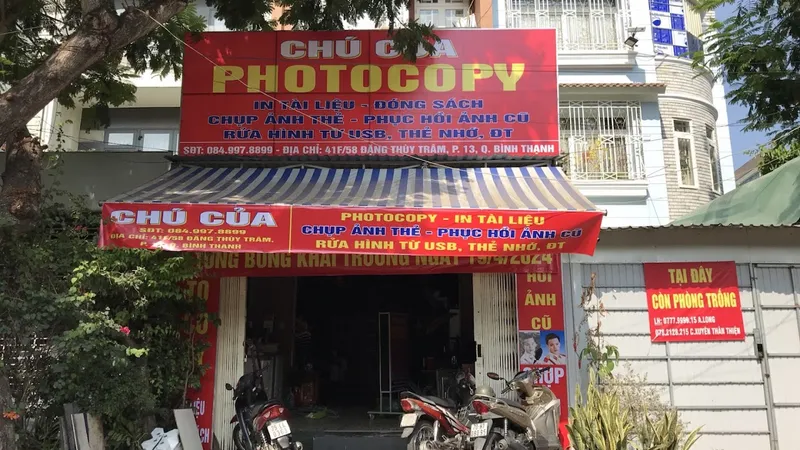 Tiệm Photocopy - Chụp hình thẻ Chú Của