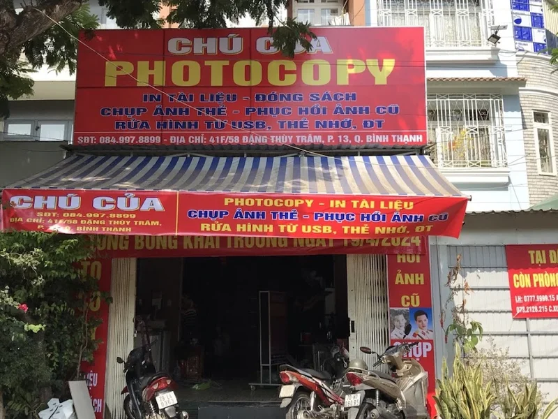 Tiệm Photocopy - Chụp hình thẻ Chú Của