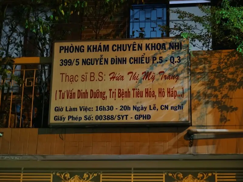 Phòng khám Bác sĩ Nhi khoa Hứa Thị Mỹ Trang