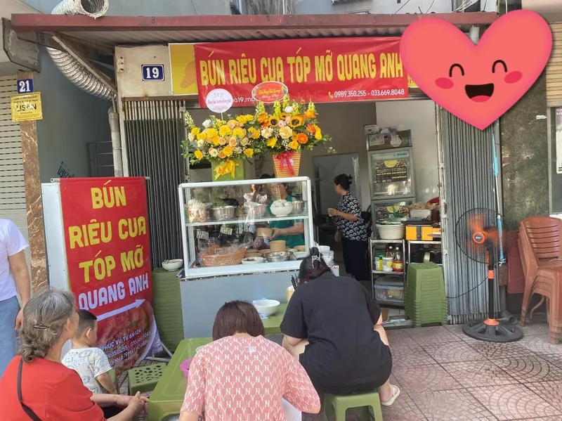 Bún riêu cua tóp mỡ Quang Anh