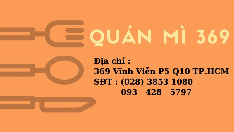 Hủ Tíu Mì 369 Vĩnh Viễn