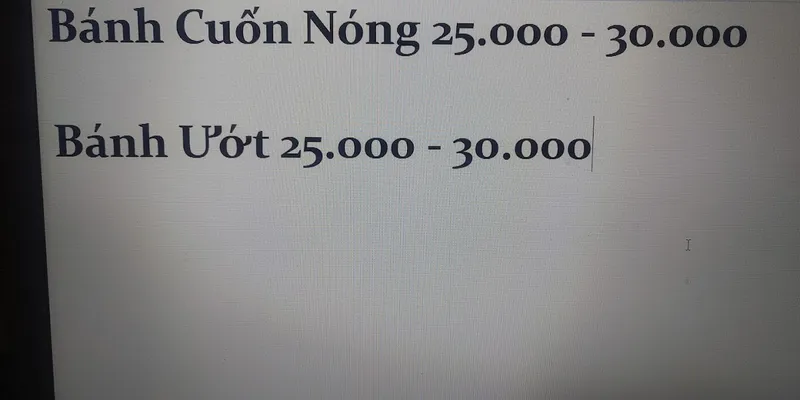 Bánh Cuốn Nóng - Bánh Ướt Cô Lan - Tôn Đản Q.4