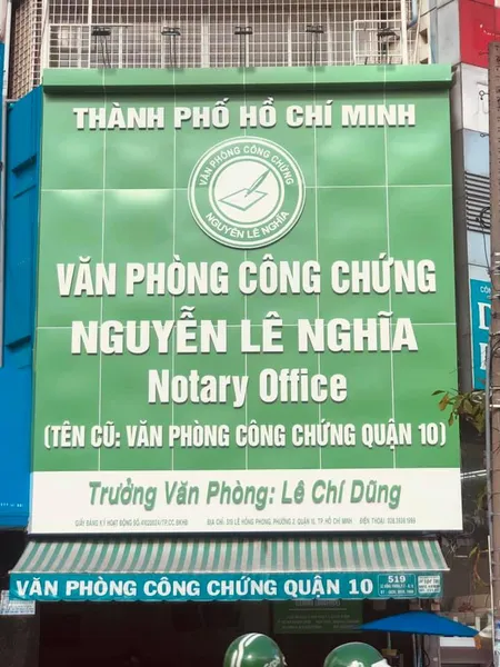 Văn Phòng Công Chứng Quận 10 (Tên mới: Văn phòng Công chứng Nguyễn Lê Nghĩa)