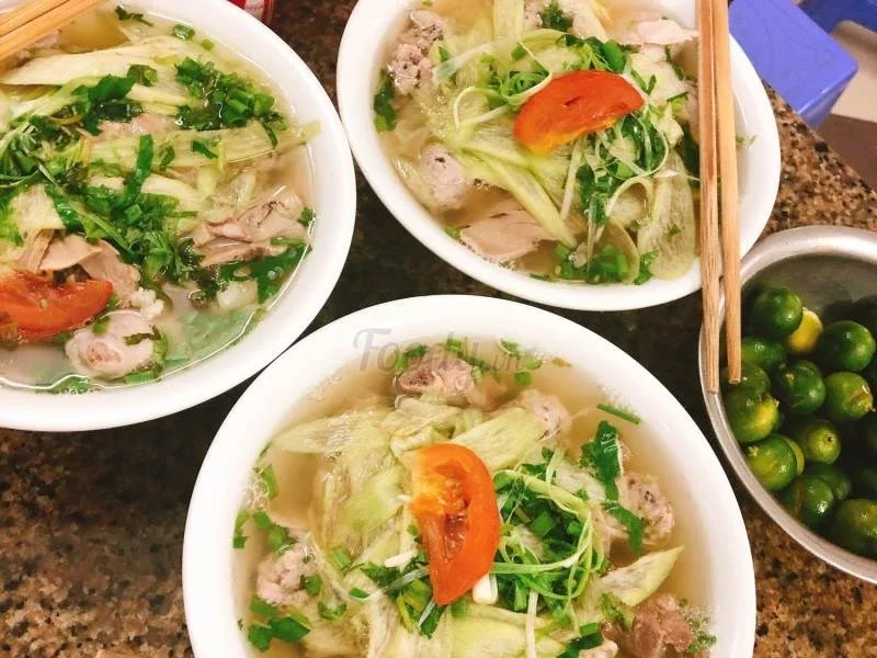 Bún Sườn Chua Xã Đàn