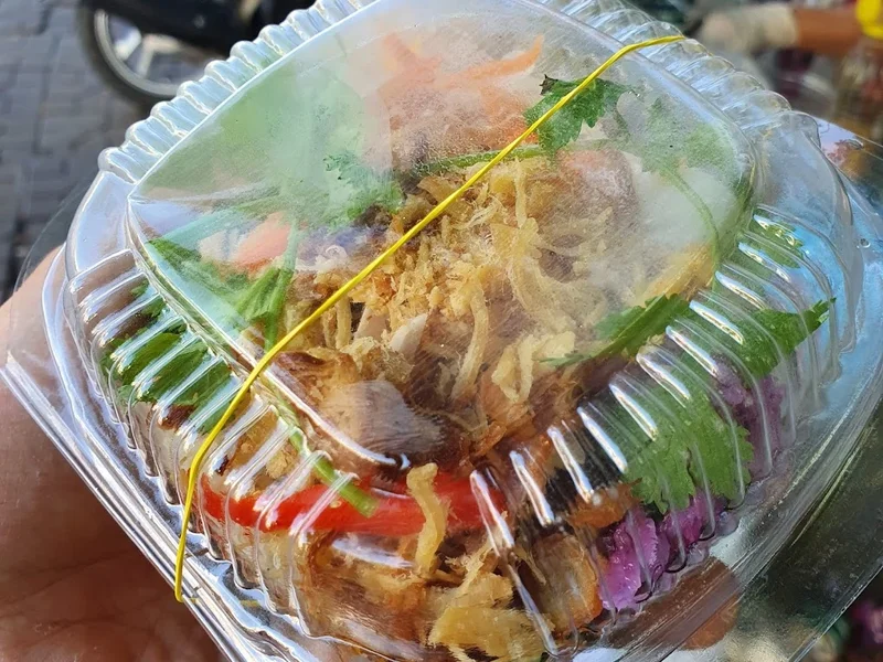 Xôi mặn lá cẩm - lá dứa Xa Gồi