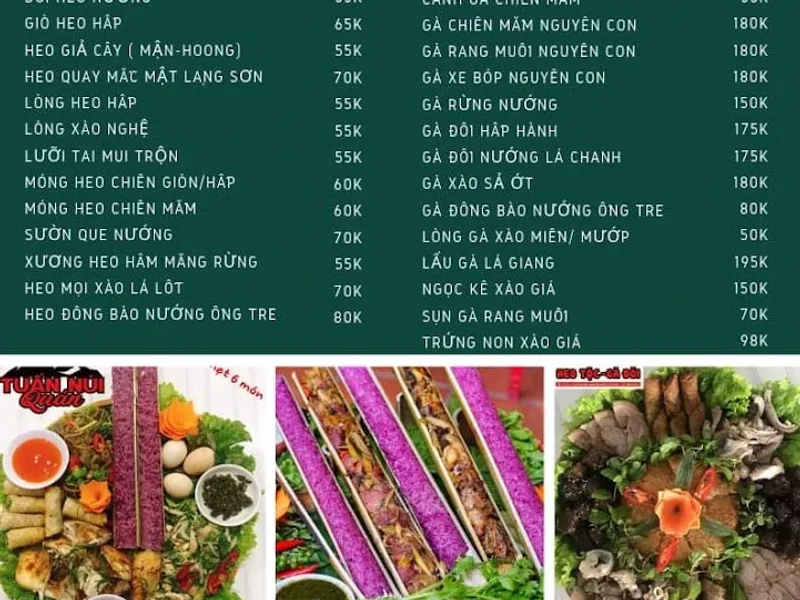 Quán Tuấn Núi (Heo tộc - Gà đồi)