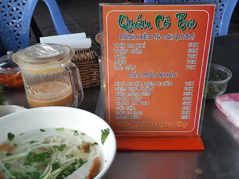 Bánh xèo phan rang Cô Ba